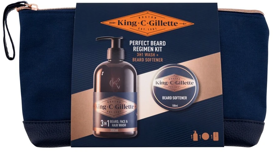 „Gillette King C. Perfect Beard Regen“ rinkinys barzdos plovimui