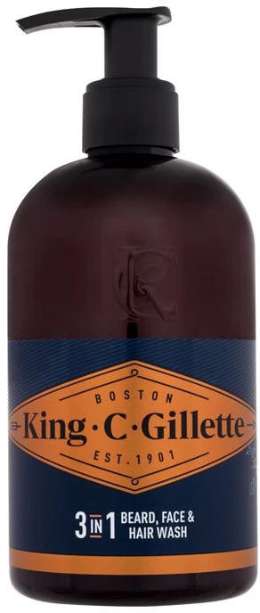 King C Gillette Barzdos ir Veido Prausiklis 3in1, 350 ml