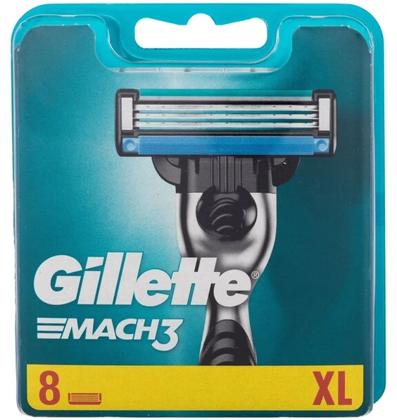 "Gillette Mach3" papildymas 8 vienetai