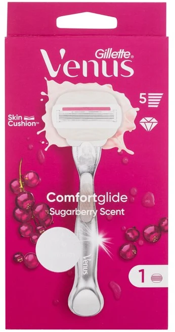Gillette Venus ComfortGlide Sugarberry Skustuvas + Galvutė 1 vnt.