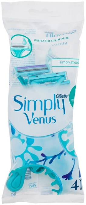 Gillette Venus 2 Simply Razor moteriški peiliukai, 4 vnt.