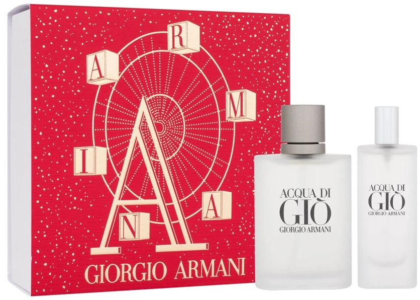 Set Giorgio Armani: Acqua di Gio Eau De Toilette For Men, 50 ml + Acqua di Gio Eau De Toilette For Men, 15 ml