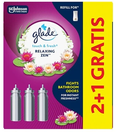 „Glade Touch & Fresh Relaxing Zen“ 2+1 oro gaiviklio papildymo rinkinys