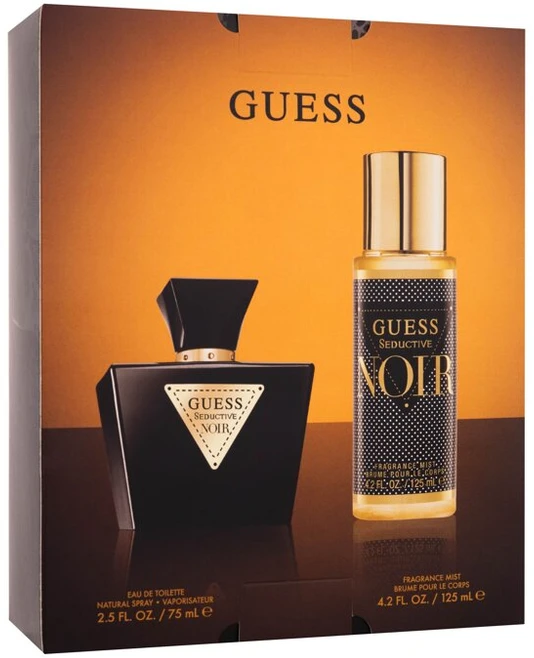 GUESS Seductive Noir EDT rinkinys moterims (EDT 75 ml + Kūno Purškiklis 125 ml)
