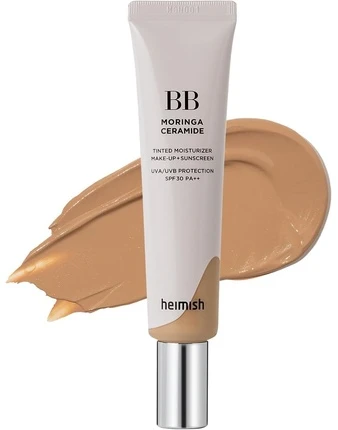 Heimish Moringa Ceramide Tinted Moisturizer Make-Up + Sunscreen SPF30 PA++ 27 Light Tan, 30 ml