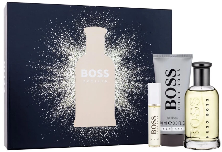 Hugo Boss BOSS Bottled rinkinys vyrams (EDT, 100 ml + EDT, 10 ml + dušo želė, 100 ml)