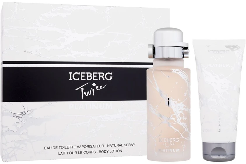 Iceberg Twice Platinum rinkinys moterims (EDT, 125 ml + kūno losjonas, 100 ml)