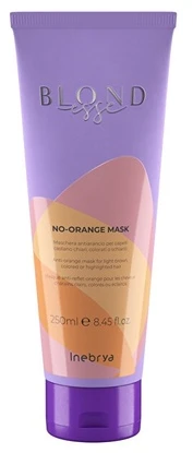 Inebrya Blondesse No-Oranžinis Mask oranžinius tonus neutralizuojanti plaukų kaukė, 1000 ml