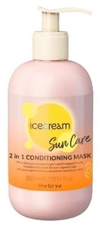 Inebrya Sun Care 2 In 1 Conditioning Kaukė drėkinanti kaukė plaukams po saulės poveikio, 300 ml