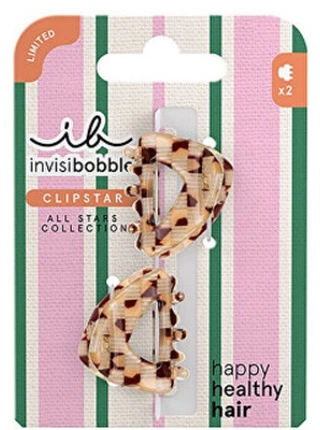 „Invisibobble Clipstar All Stars Golden Caddie XS“ plaukų segtukai, 2 vnt.
