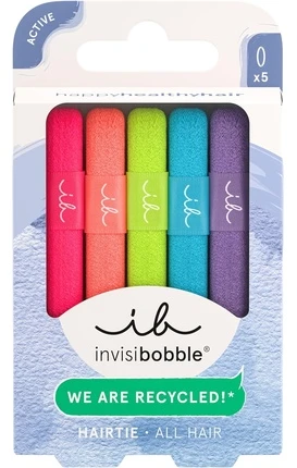 Invisibobble plaukų gumytės neoninės, šviečiančios, 5 vnt.
