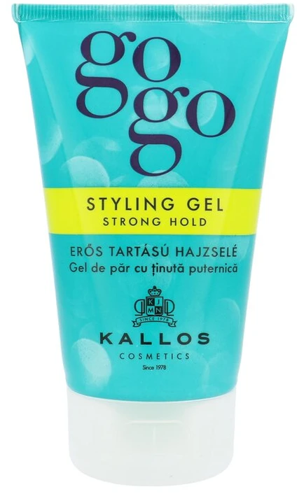 Stiprios fiksacijos plaukų želė Kallos GOGO Styling Gel Strong Hold 125ml