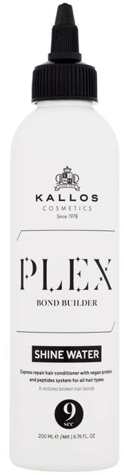 Kallos Cosmetics Plex Bond Builder Shine Vanduo Express Repair Conditioner plaukų kondicionierius, 200 ml