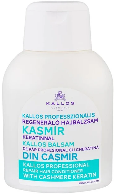 Kondicionierius su kašmyru Kallos Repair Hair Conditioner With Cashmere Keratin 500ml