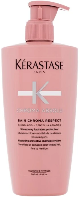 Kérastase drėkinamasis šampūnas dažytiems plaukams Chroma Absolu Bain Chroma Respect (šampūnas), 500 ml
