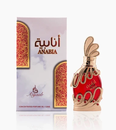 Khadlaj Anabia Raudona CPO aliejiniai kvepalai unisex, 20 ml