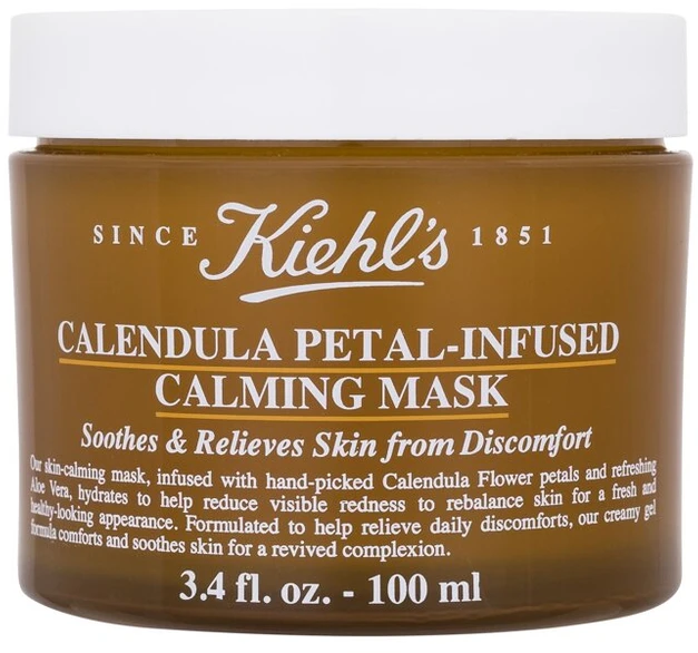Kiehl´s Kiehl's Calendula Petal-Infused Calming Mask raminanti veido kaukė su medetkų žiedlapiais, 100 ml