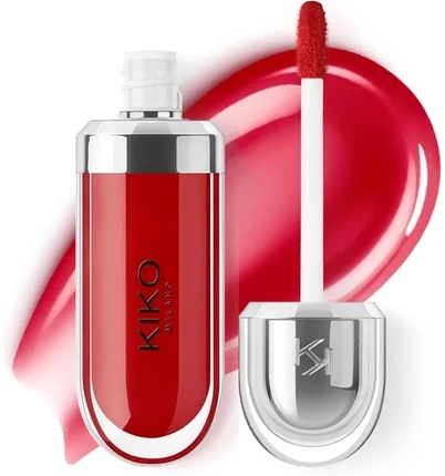 KIKO MILANO 3D Hydra Lūpų blizgis (15 Cherry Raudona) 6,5 ml