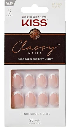 KISS „Classy Nails“ geliniai nagai (tik išskirtiniams) 28 vnt.
