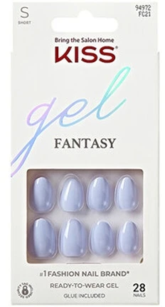 KISS Gel Fantasy Day 1 - Mėlyna 28 pcs.