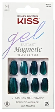 KISS Geliniai nagai Gel Fantasy Magnetic (Chameleonas) 28 vnt.