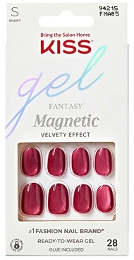 KISS Geliniai nagai Gel Fantasy Magnetic (Nuostabus komplektas) 28 vnt.