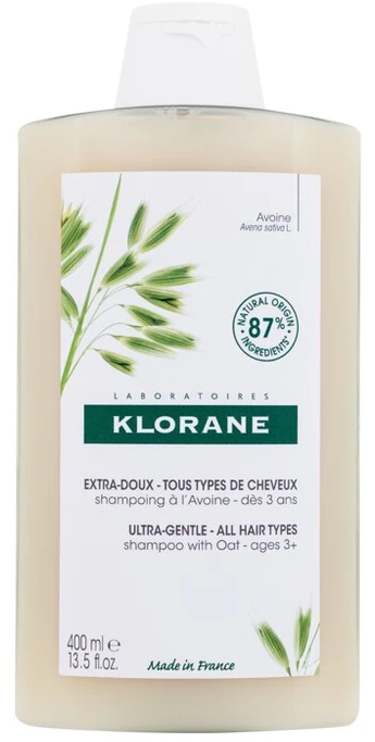 Klorane Ultra-Gentle Šampūnas With Oat Milk itin švelnus šampūnas, 400 ml
