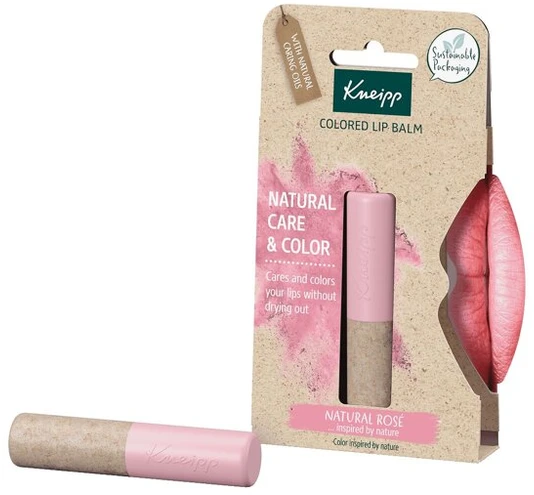 "Kneipp" spalvotas lūpų balzamas "Natural Rosé" 3,5g