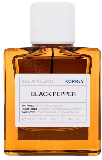 Korres Juodas Pepper EDT tualetinis vanduo Unisex, 50 ml