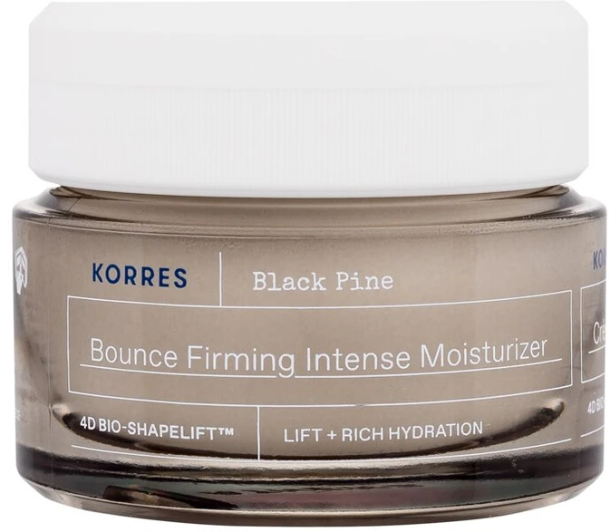 Korres Juodas Pine Bounce Firming Intense Moisturizer Day Kreminis