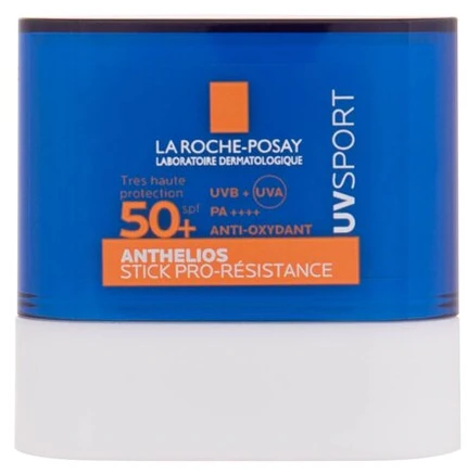 La Roche-Posay LRP Anthelios UVSPORT Pro-Resistance Stick SPF 50+ vandeniui ir prakaitui atsparus veido pieštukas, 10 ml