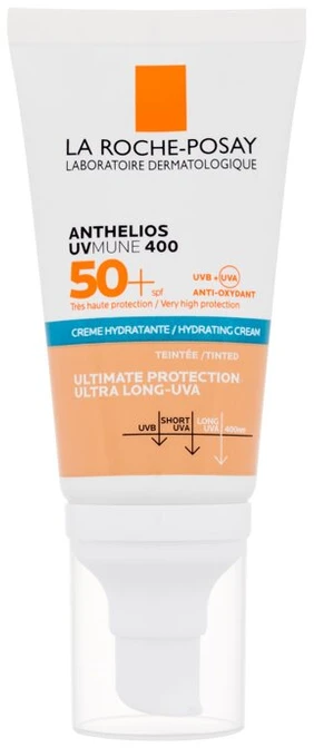 La Roche-Posay Anthelios UVMune 400 Hydrating Kreminis SPF 50+ apsauginis kremas nuo saulės jautriai veido odai, 50 ml