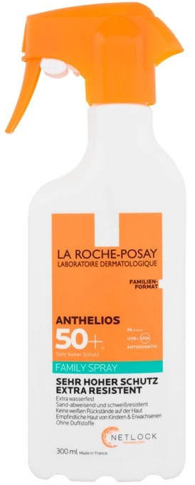 La Roche-Posay Anthelios Family Purškiklis SPF 50+ apsauginis purškiklis nuo saulės visai šeimai, 300 ml