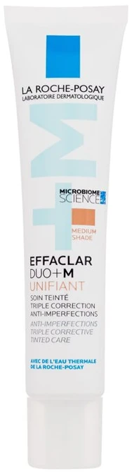 La Roche-Posay Effaclar Duo+ M Unifiant lengvos tekstūros itin intensyviai drėkinantis kremas su atspalviu, atspalvis: Medium, 40 ml