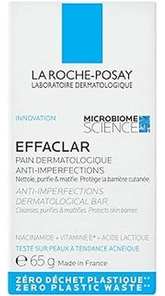 La Roche-Posay „Effaclar“ muilo gabaliukas (dermatologinis muilas nuo odos defektų) 65 g