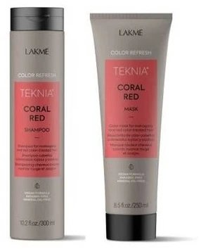 Lakmé Teknia Color Refresh Coral Raudona Pack, 300 ml +, 250 ml