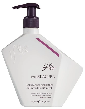 L'Alga Seacurl Kreminis vidutinės fiksacijos plaukus drėkinantis garbanų formavimo kremas, 250 ml