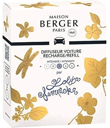 „Maison Berger Paris“ automobilio difuzoriaus „Lolita Lempicka“ papildymas (automobilio difuzoriaus papildymas / papildymas) 2 vnt.