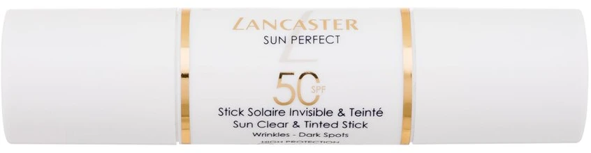Lancaster Sun Perfect Sun Clear and Tinted Stick SPF 50 pieštukinė apsaugos nuo saulės priemonė, 12 g
