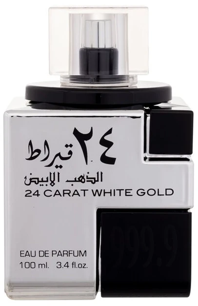 Unisex kvepalai Lattafa 24 Carat White Gold EDP, 100 ml