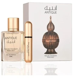 Lattafa Niche Emarati Antique EDP parfumuotas vanduo unisex, 20 ml + atomizer