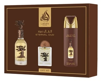 Set Lattafa Eternal Oud EDP 100ml + EDP 20ml + Dezodorantas 200ml