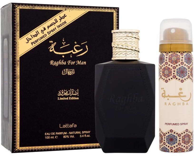 Lattafa Raghba rinkinys vyrams (EDP, 100 ml + dezodorantas, 50 ml)