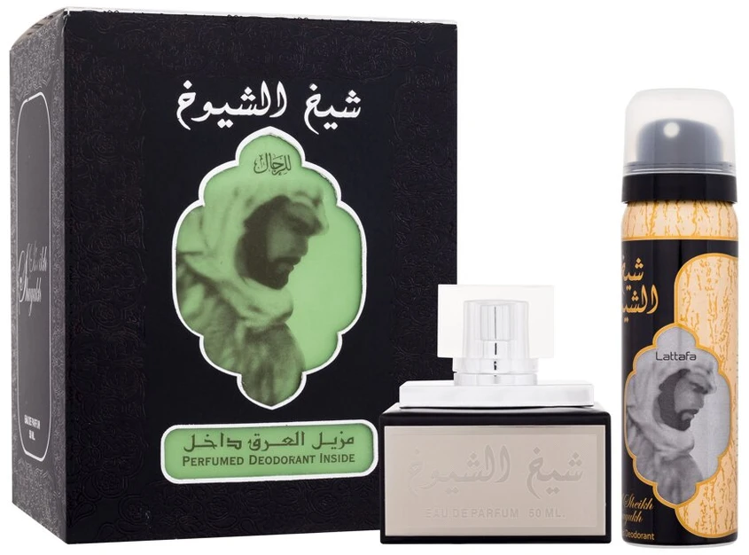 Lattafa Sheikh Al Shuyukh rinkinys unisex (EDP, 50 ml + dezodorantas, 75 ml)