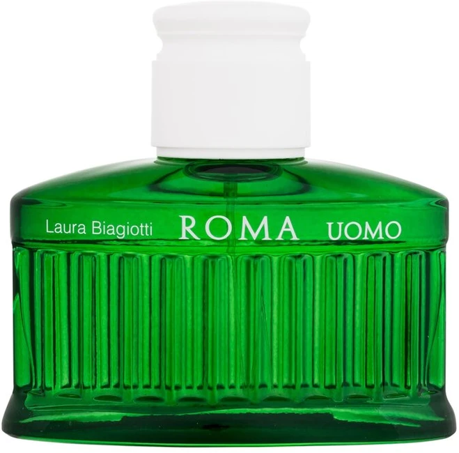 Laura Biagiotti Roma Uomo Žalias Swing EDT tualetinis vanduo vyrams, 75 ml