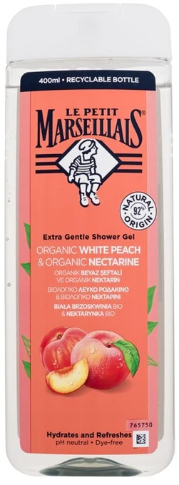 Le Petit Marseillais Extra Gentle Dušo želė Organic Baltas Peach & Organic Nectarine Dušo želė