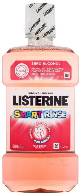LISTERINE Smart Rinse švelnus burnos skalavimo skystis su uogomis, 500 ml