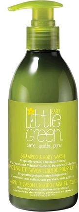 Little Green Susanne Kaufmann Little Žalias BABY Šampūnas & Kūno prausiklis Šampūnas and dušo želė in one for children 0-3 240 ml