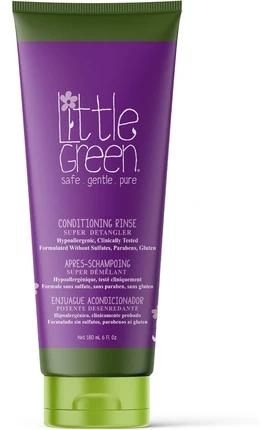 Little Green Little Žalias Little Žalias Kids Conditioning Rinse lengvinantis iššukavimą plaukų kondicionierius vaikams, 180 ml