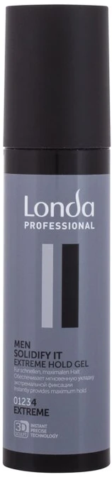 Londa Men Solidify It Extreme Hold Gel itin fiksuojantis plaukų želė vyrams 100ml